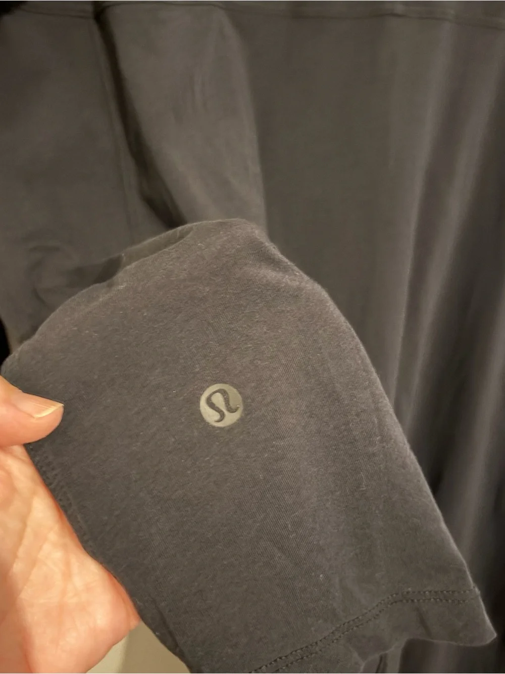 Lululemon Black Long Sleeve Curved Tunic Tee Sz 12 Large